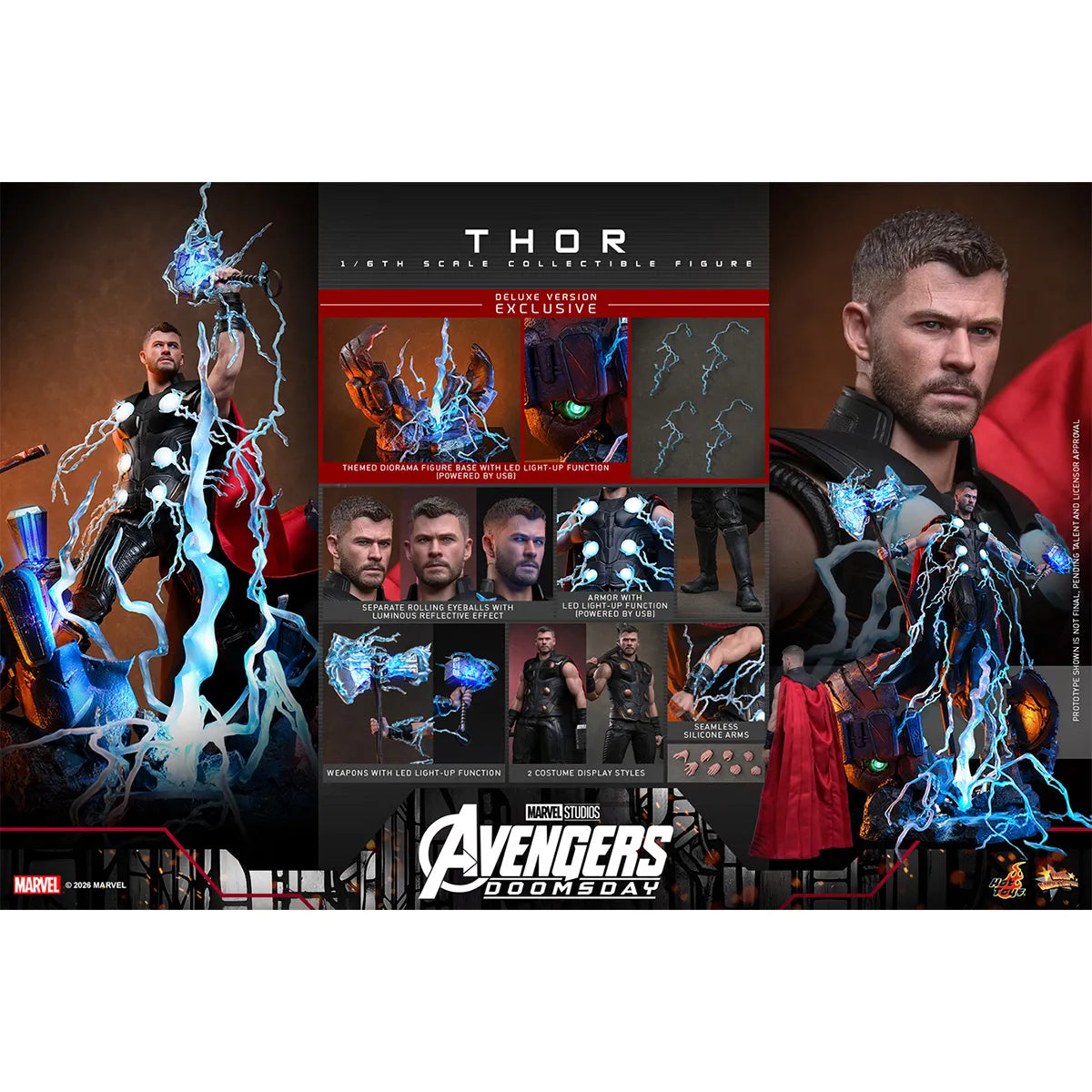 マーベル　「アベンジャーズ／ドゥームズデイ」　1/6スケール　ソー（デラックス版） (ムービー・マスターピース)