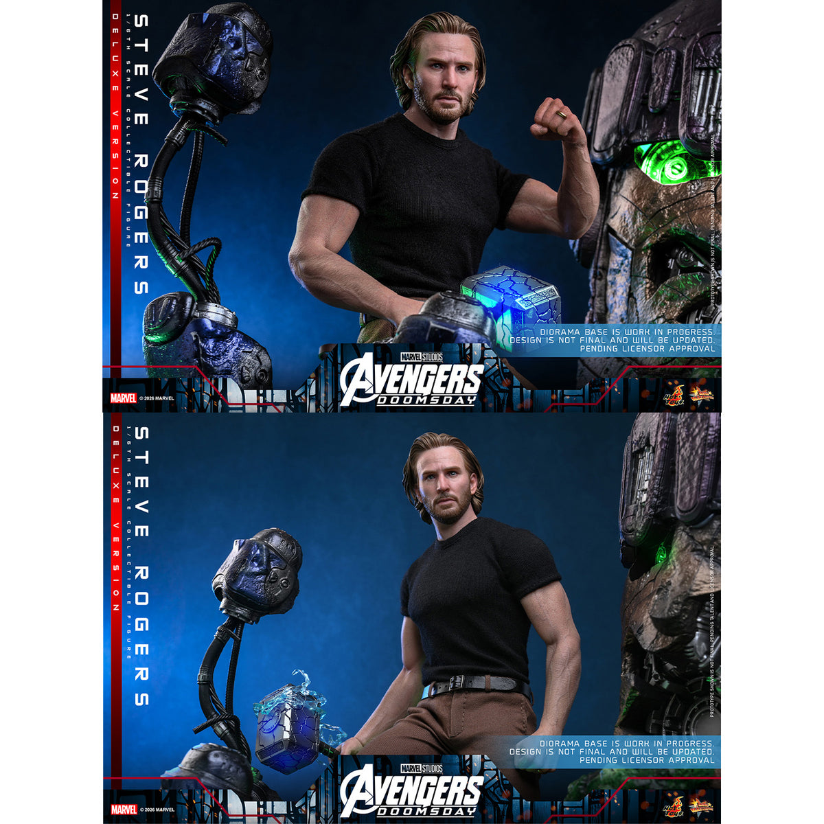 マーベル「アベンジャーズ／ドゥームズデイ」1/6スケールフィギュア　スティーブ・ロジャース（デラックス版）（ムービー・マスターピース）