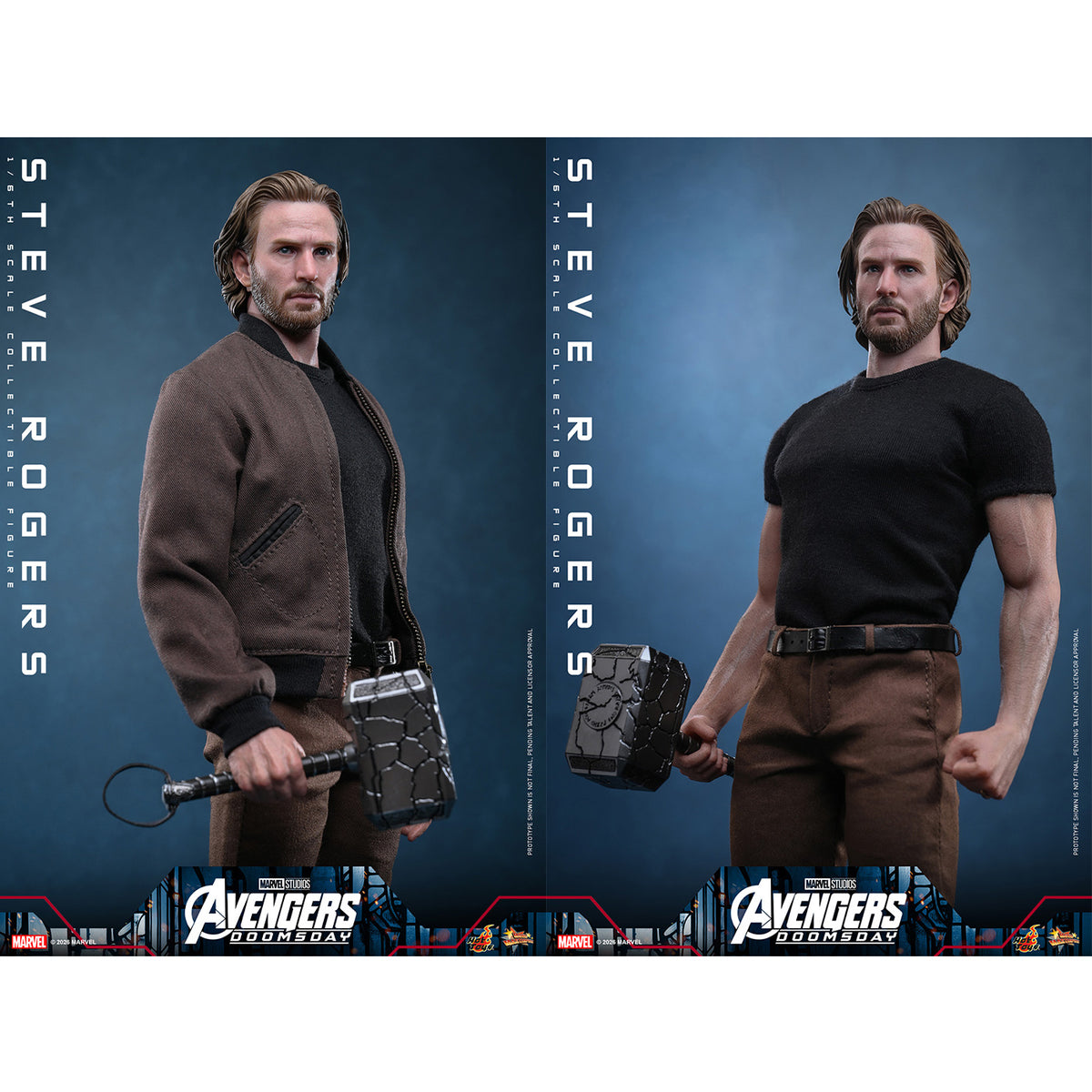 マーベル「アベンジャーズ／ドゥームズデイ」1/6スケールフィギュア　スティーブ・ロジャース（デラックス版）（ムービー・マスターピース）