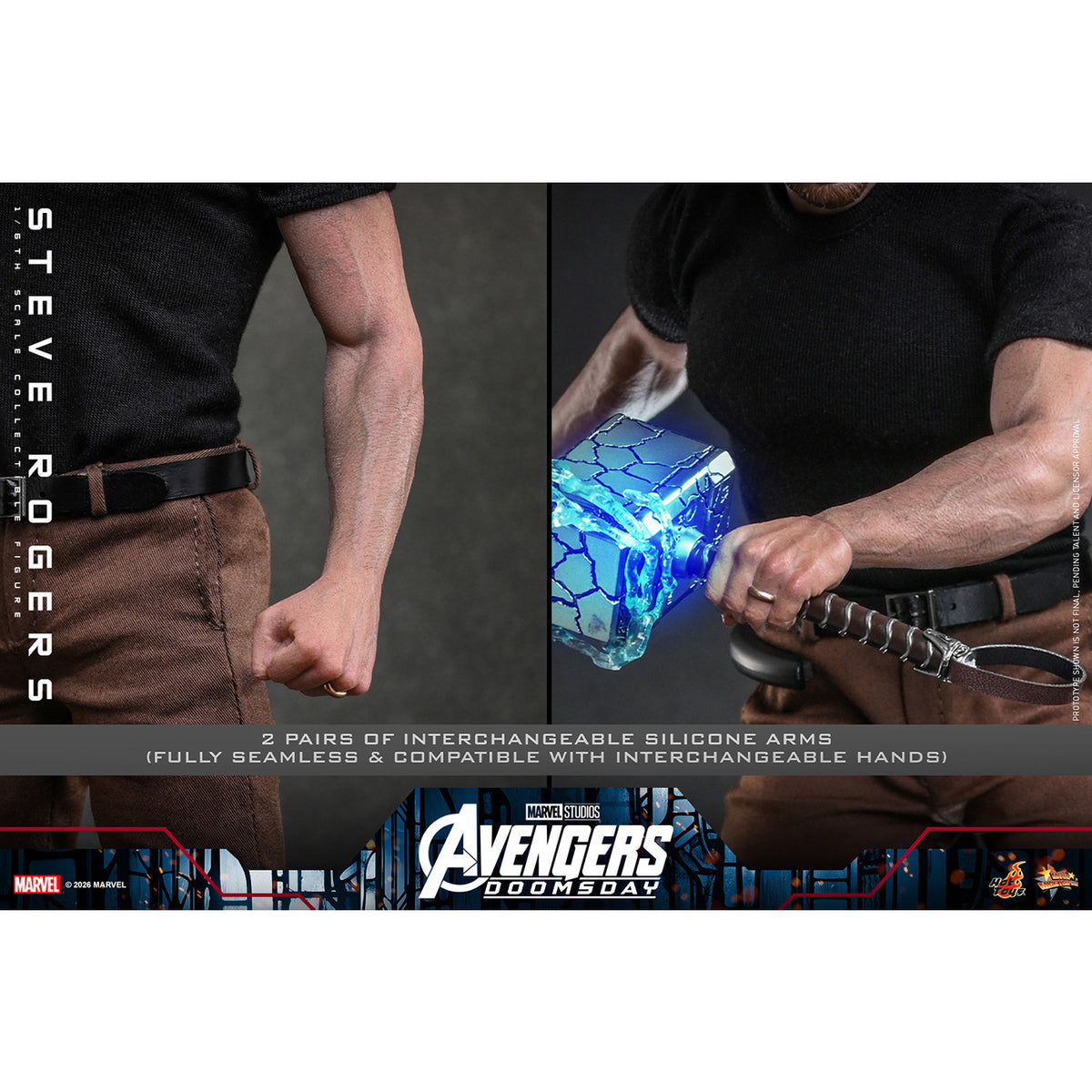 マーベル「アベンジャーズ／ドゥームズデイ」1/6スケールフィギュア　スティーブ・ロジャース（デラックス版）（ムービー・マスターピース）